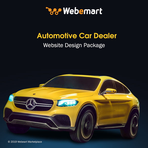 Automotive Car Dealer Website Design Package Webemart Marketplace